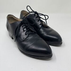 Nine West Women's Lilianne Dress Oxfords Pointed Toe Lace Up Shoes Black 7.5M